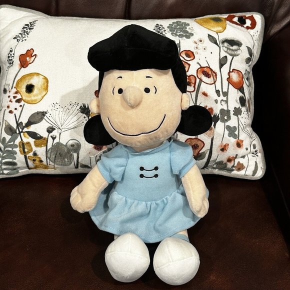Peanuts Toys Peanuts Charlie Brown Lucy Plush Stuffed Doll 1 Toy Blue Dress Poshmark